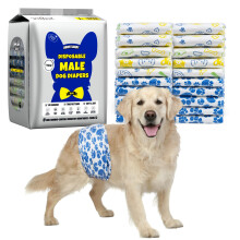 Dono Dog Nappies Male, 30 pcs, Puppy Nappies for Incontinence, Dog Bel