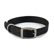 Ancol Viva Lightweight Buckle Collar Black , Collar Size 5 to fit 35-4