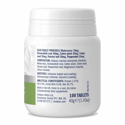 Dorwest Green Releaf Tablets, 100 Tablets, Natural Supplements for Dog 2