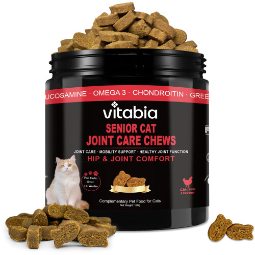 Senior Cat Joint Support Chews – Cat Arthritis, Hip & Joint Supplement