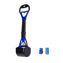 INGUWU Pet Pooper Scooper, 17.7 Inch Long Handle Walking Poo Remover G
