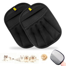 Sylvaire 2 Pack Pet Hair Removal Gloves, Electrostatic Dog Cat Hair Re