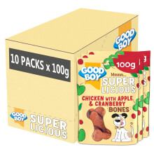 Good Boy Superlicious Chicken, Apple & Cranberry Bones - Natural Dog T