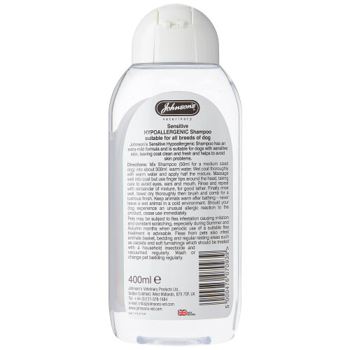 Johnson's Veterinary Johnsons Hypoallergenic Shampoo 400 ml Clear 1