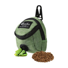 FuninCrea Dog Treat Pouch Bag, Dog Treat Bag with Built-in Poop Bag Di