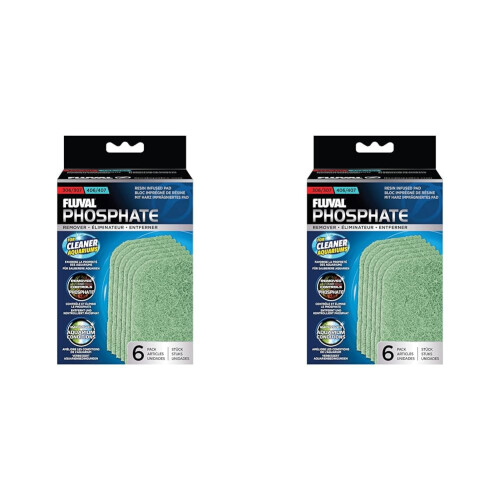 Fluval Fluval 306/7 and 406/7 Filter Phosphate Remover Pad,White (Pack of 2)