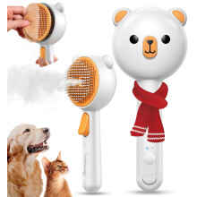 FEELNEEDY Cat Brush with Release Button, Steam Grooming Combs for Shor