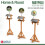 Maypole Adjustable Bird Table with Easy Clean Removable Base (Slate-Ef 3