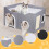 Foldable Cat House, 2-Layer Large Soft Cat Bed Cave Cube with Scratchi 2