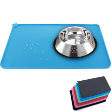 SUOXU Pet Feeding Mat,Waterproof & Non Slip Silicone Bowl Mat,for Dog