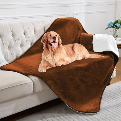 Yaning Waterproof Blanket for Bed Couch Sofa, Soft Liquid Pee Proof Pe 1
