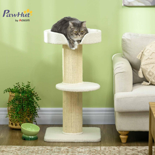 PawHut PawHut 91cm Cat Tower Scratching Posts Cat Tree for Indoor Cats Kitten 1