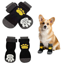 2 Pairs Anti Slip Dog Socks - Protection for Injured Paws, Dog Socks P