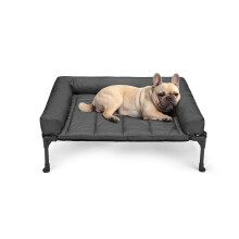 Veehoo Raised Dog Bed + Waterproof Removable Pillow-Top Mat, Dog Bed S