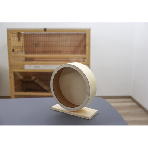 Kerbl Hamster Wood Wheel, Ø 29cm, Brown 2