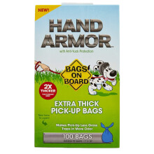 Bags on Board Hand Armour Extra Thick Dog Poo Bags with Leak Proof Pro