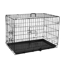 wowsubli Dog Crate 42 Inch with2 Doors 4 Locks, Puppy Training Folding