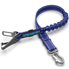 IOKHEIRA Dog Seatbelt, Aviation Aluminum Carabiner Nylon Dog Seat Belt