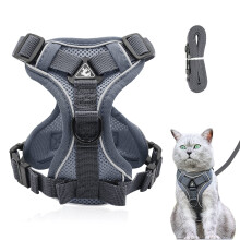 Cat Harness and Lead Set, Adjustable Kitten Harness and Lead Set with