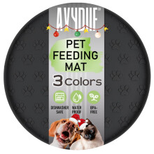 AVYDIIF Pet Feeding Mat, Waterproof Anti-slip Placemats for Dog Cat Bo