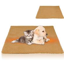 Heated Self Pet Pad - 60 x 45cm, Warm Dog Blanket Mat for Cats, Puppie