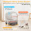 Devoko 90L Self cleaning cat litter tray,APP Control,9 safety sensors, 4