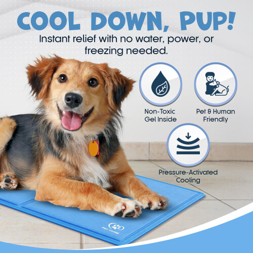 PET ADORE Dog Cooling Mat – Soft Thick Foam Supportive Gel Self Coolin 1