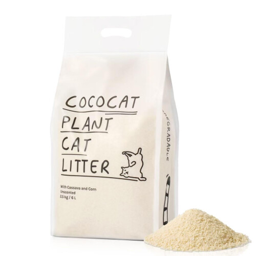 Cococat Cassava Cat Litter - Made for Automatic Litter Boxes (2.5kg/6L