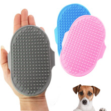 Dog Grooming Rubber Pet Mitt, Flexible Mitt that Stimulates Skin and R