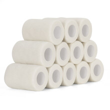 SEADESKY 12 Rolls Vet Wrap Self Adhesive Bandage Tape 7.5cm x 4.5m Ela