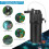 BAITAI Internal UV Fish Tank Filter with Timer, 5-in-1 Aquarium Filter 3