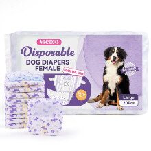 MICOOYO Disposable Dog Nappies Female, Dog Diapers with Wetness Indica