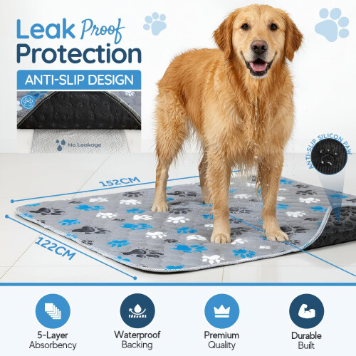 Magnus Creations | 5 Layer Washable Puppy Training Dog Pads | 2 pack | 1