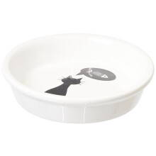 Trixie Ceramic Bowl for Cats, 0.25 Litre,White