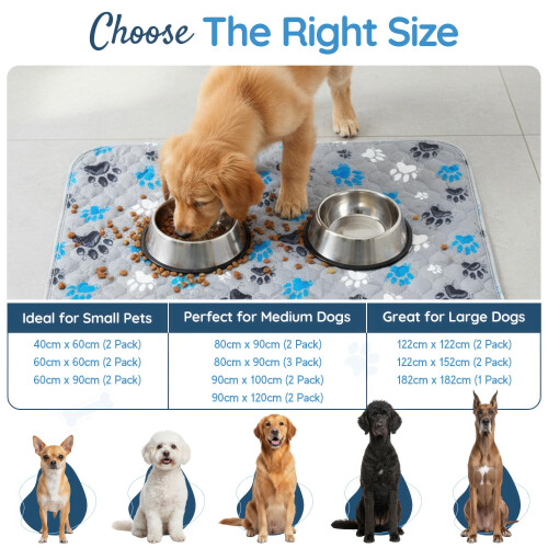Magnus Creations | 5 Layer Washable Puppy Training Dog Pads | 2 pack | 2