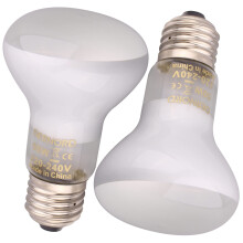 DERNORD Reptile Heat Lamp Light Bulb - 50W Basking Spot Light 2 Pack E