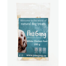 PawGang - Puffed White Chicken Feet 200g - 100% Natural Treats for Dog