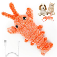 Audasi Cute Interactive Dog Toy, Floppy Lobster Funny Interactive Cat