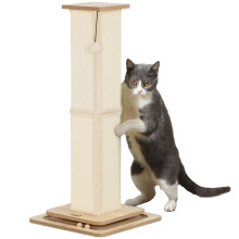 PawHut Cat Scratching Post, 87cm Cat Scratcher with Sisal Scratching P