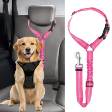 Dog Seat Belts For Cars, Uk Headrest Pet Car Seat Belt Adjustable, Dog