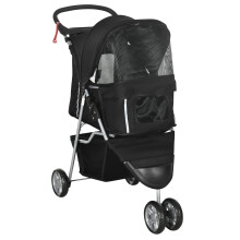 PawHut Pet Travel Stroller Cat Dog Pushchair Trolley Puppy Jogger Carr