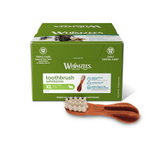 Whimzees Natural Dental Dog Treats X-Large 18 Pack - Toothbrush Shape