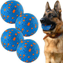 SUNNEKO Dog Balls for Large Medium Small Dogs, Bouncy Tennis Ball for