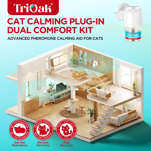 TriOak Cat Calming Plug-in: Cat Pheromone Diffuser - Cat Plug In Calme 1