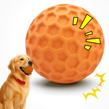 Indestructible Squeaky Dog Ball – Bouncy Durable Unbreakable Tough Nat