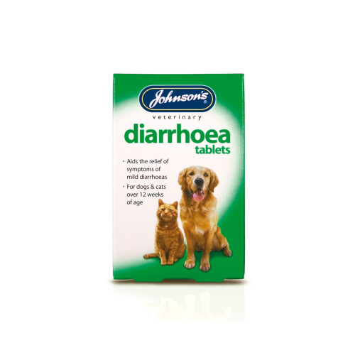 Johnson's Veterinary Johnsons Vet Diarrhoea Tablets, Pack of 12, clear