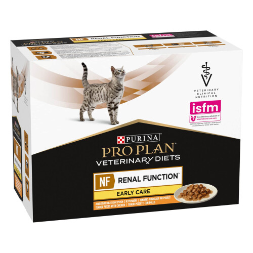 Purina PRO PLAN VETERINARY DIETS NF Renal Function Wet Cat Food Chicken 10x85 1