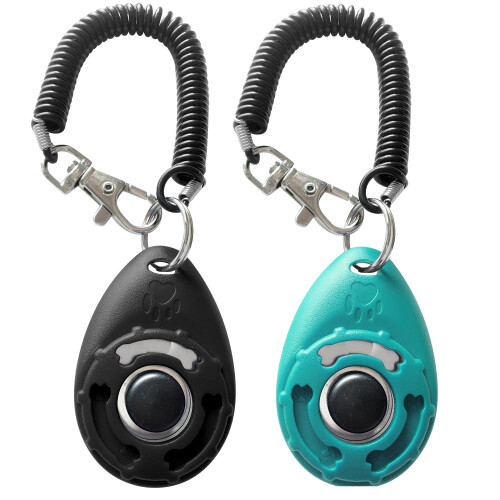 HoAoOo Pet Training Clicker with Wrist Strap - Dog Training Clickers (