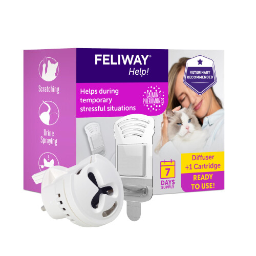 Feliway FELIWAY Help! 7 Day Cat Calming Odourless Plug In Pheromone Diffuser S