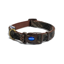 Ancol Country Check Adjustable Dog Collar for Dogs and Puppies - Brown